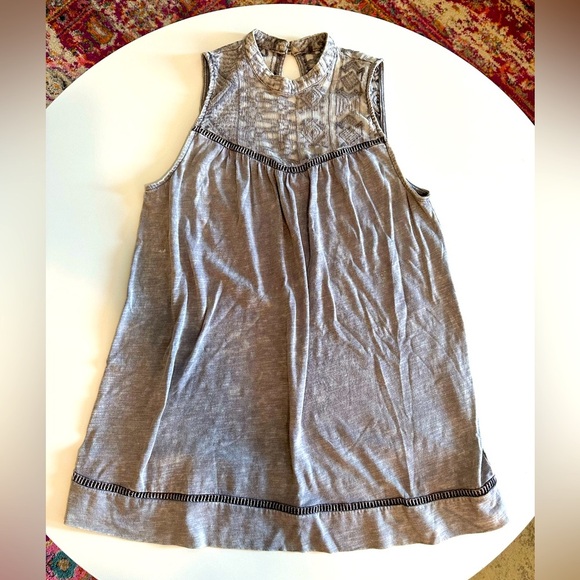 Knox Rose Tops - Knox Rose Heather Gray Sleeveless Blouse
